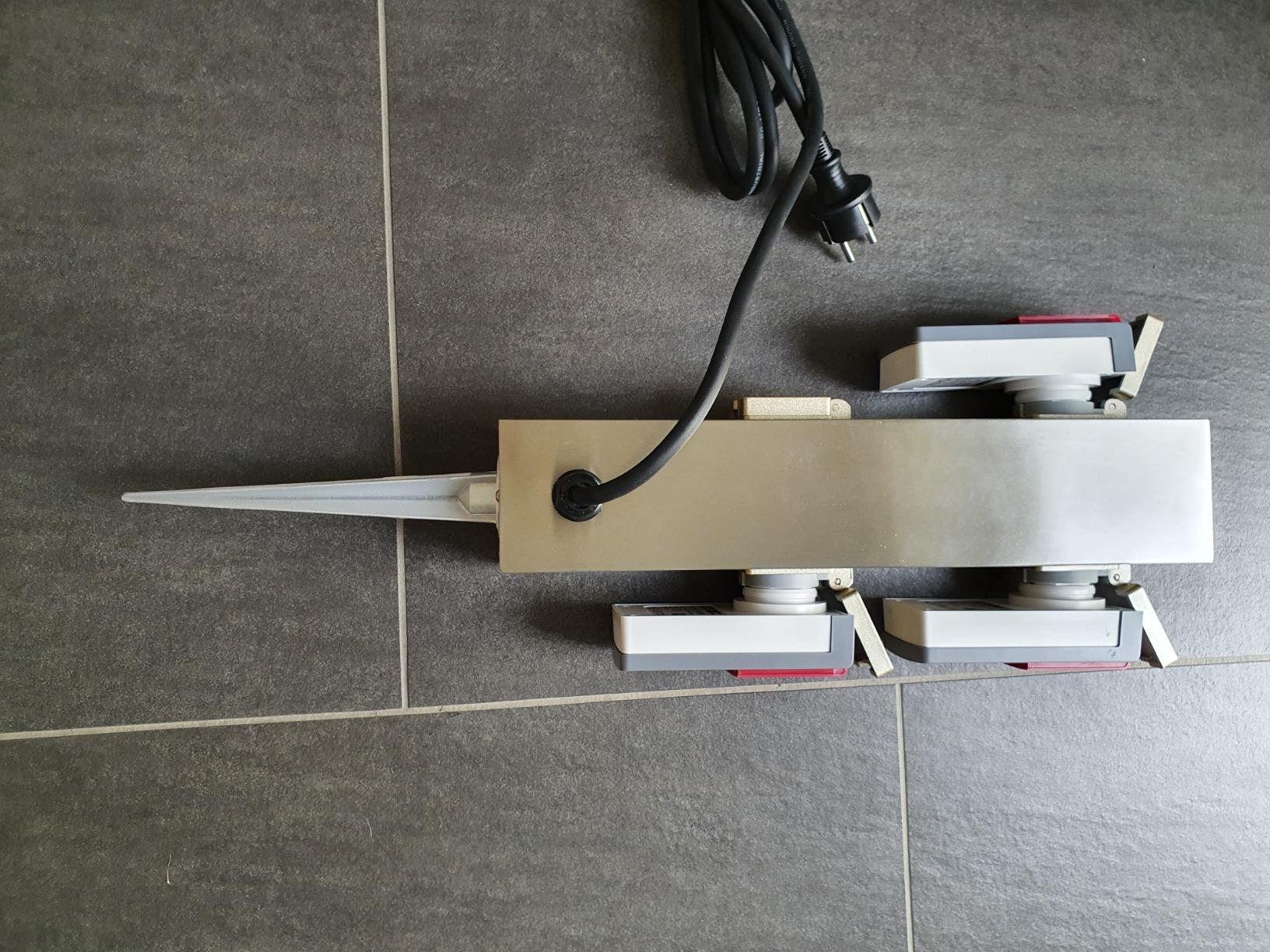 Ledino Ledar Connect S4 Steckdosensäule 4er Edelstahl