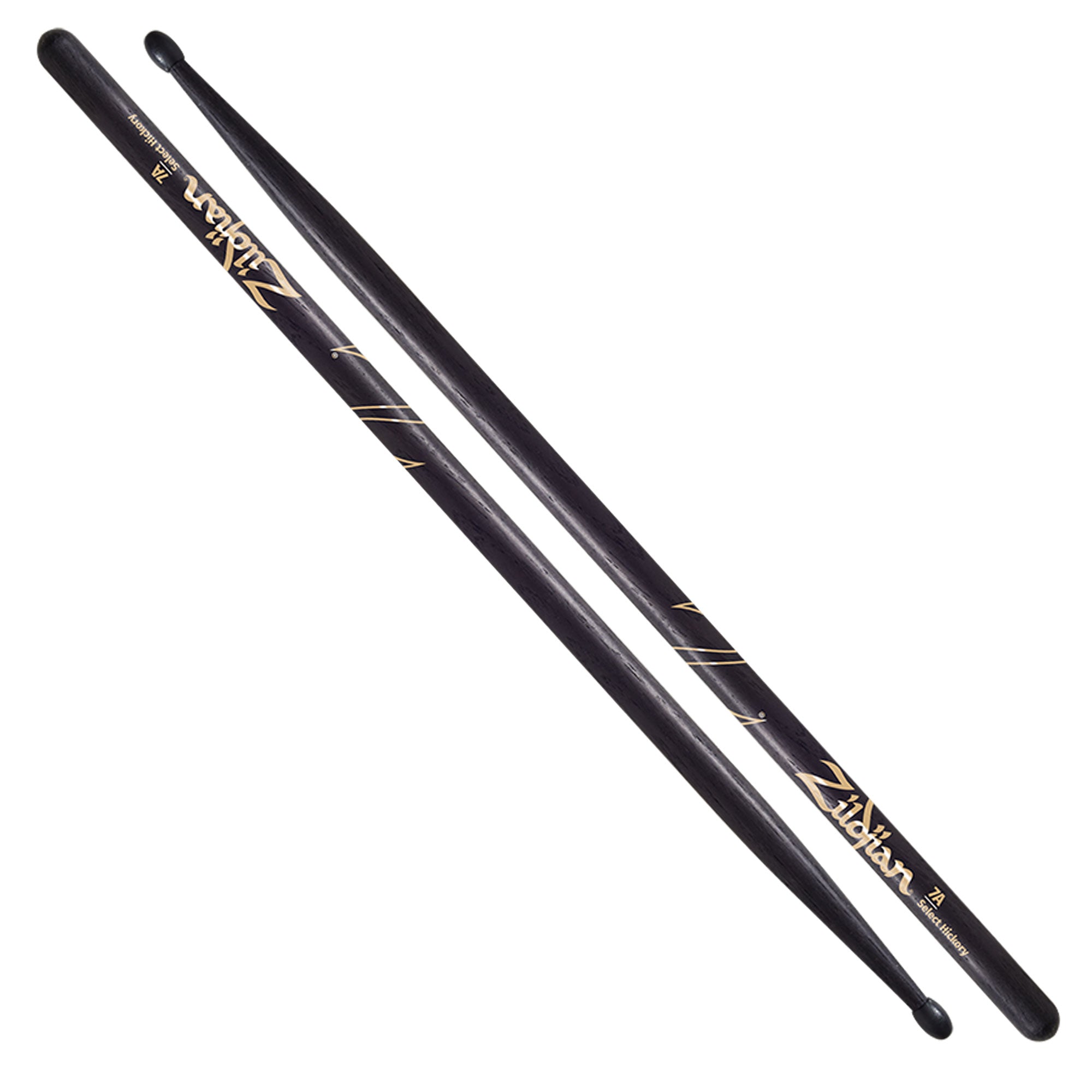 Zildjian 7A Nylon Black Drumsticks Hickory schwarz