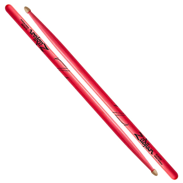 Zildjian 5A Acorn Neon Pink Drumsticks Hickory
