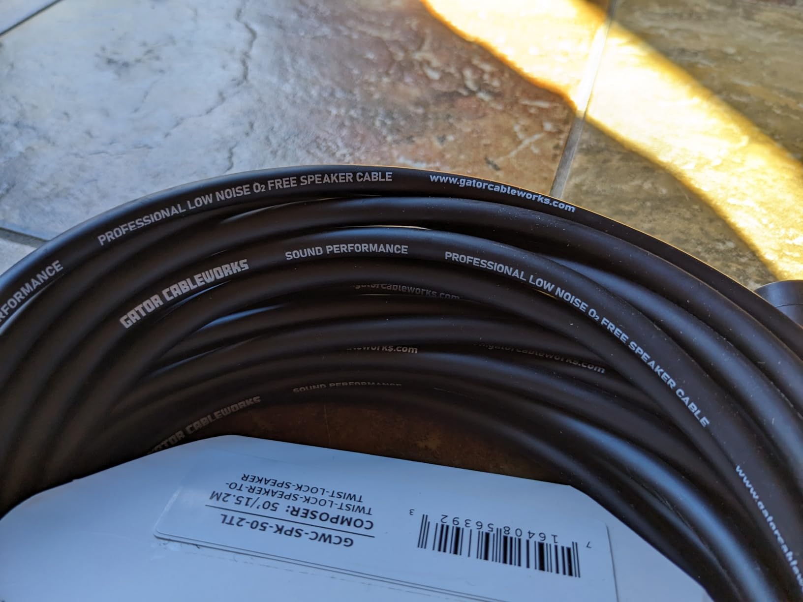 Gator Composer GCWC-SPK-100-1TL Audiokabel 30m Twist Lock