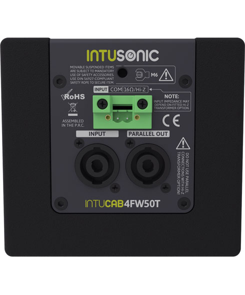 INTUSONIC INTUCAB 4FW50T Lautsprecher 16 Ohm Indoor