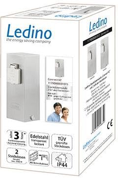 Ledino Ledar Connect V2 Steckdosensäule 2-fach