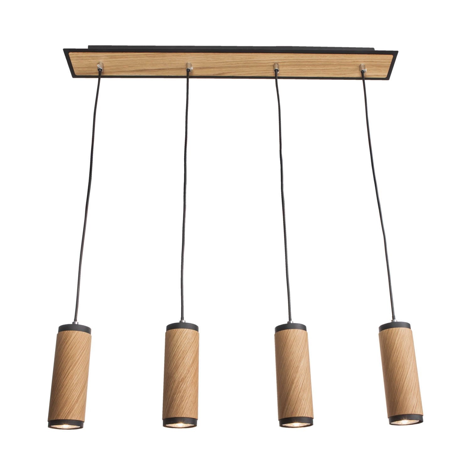 Elobra Living Bolivia 4 Pendelleuchte Asteiche GU10 150cm