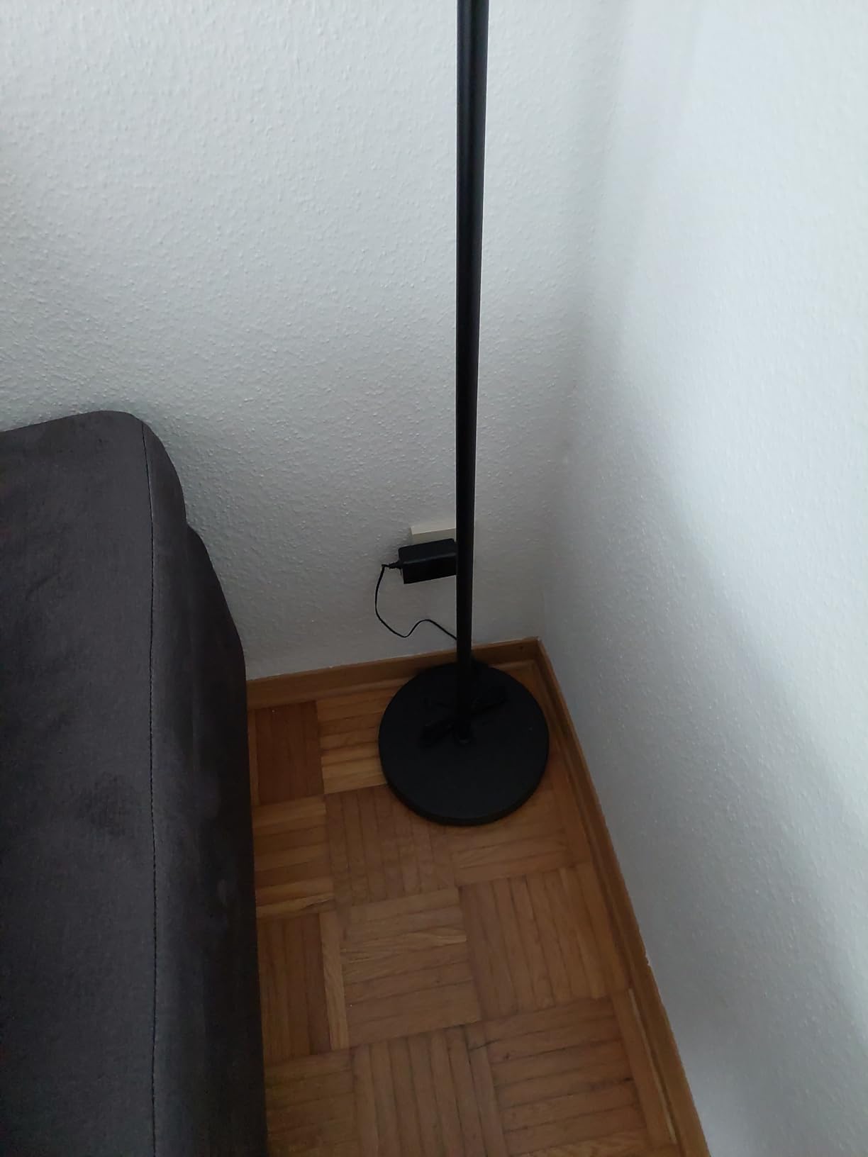 Modlicht Stehlampe LED 35W Silber dimmbar mit Leselampe