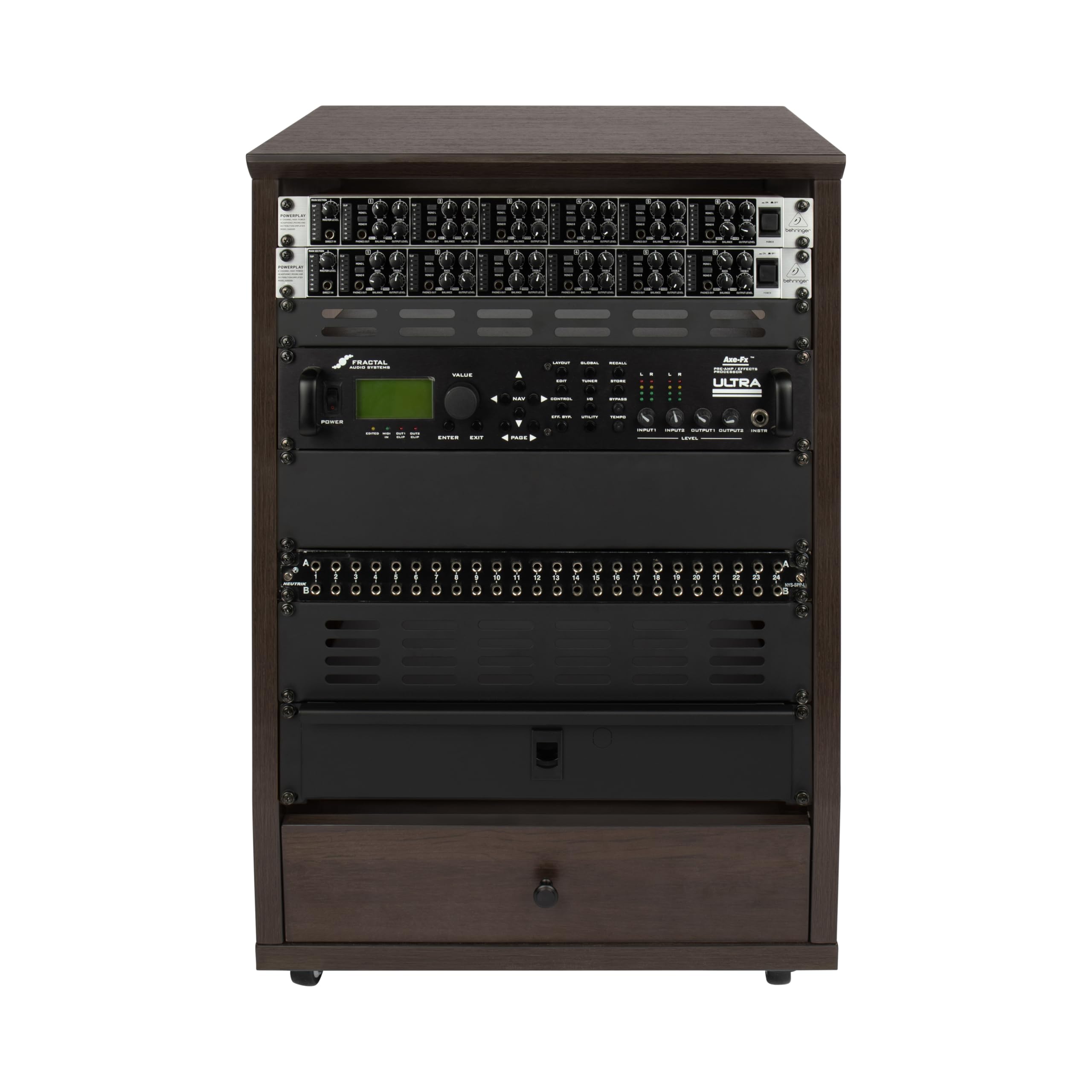 Gator Frameworks Elite GFW-ELITESTUDIORK12-BRN Studio-Rack 12U Braun