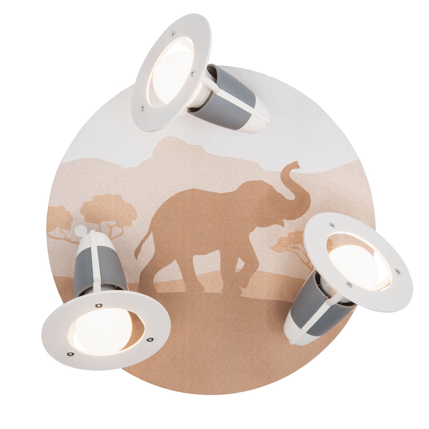 Elobra Kids 3er Spot Rondell Scandi Savanne orange