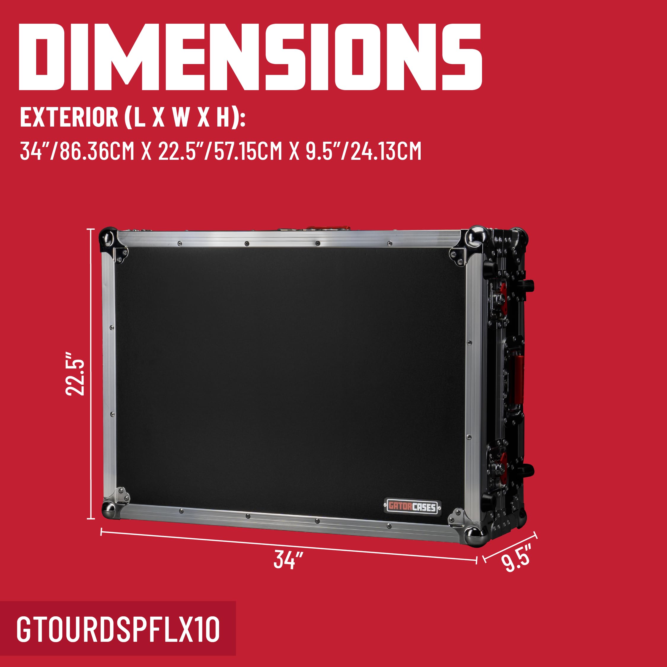 Gator GTOUR DJ-Flightcase DDJ-FLX10 Plattform