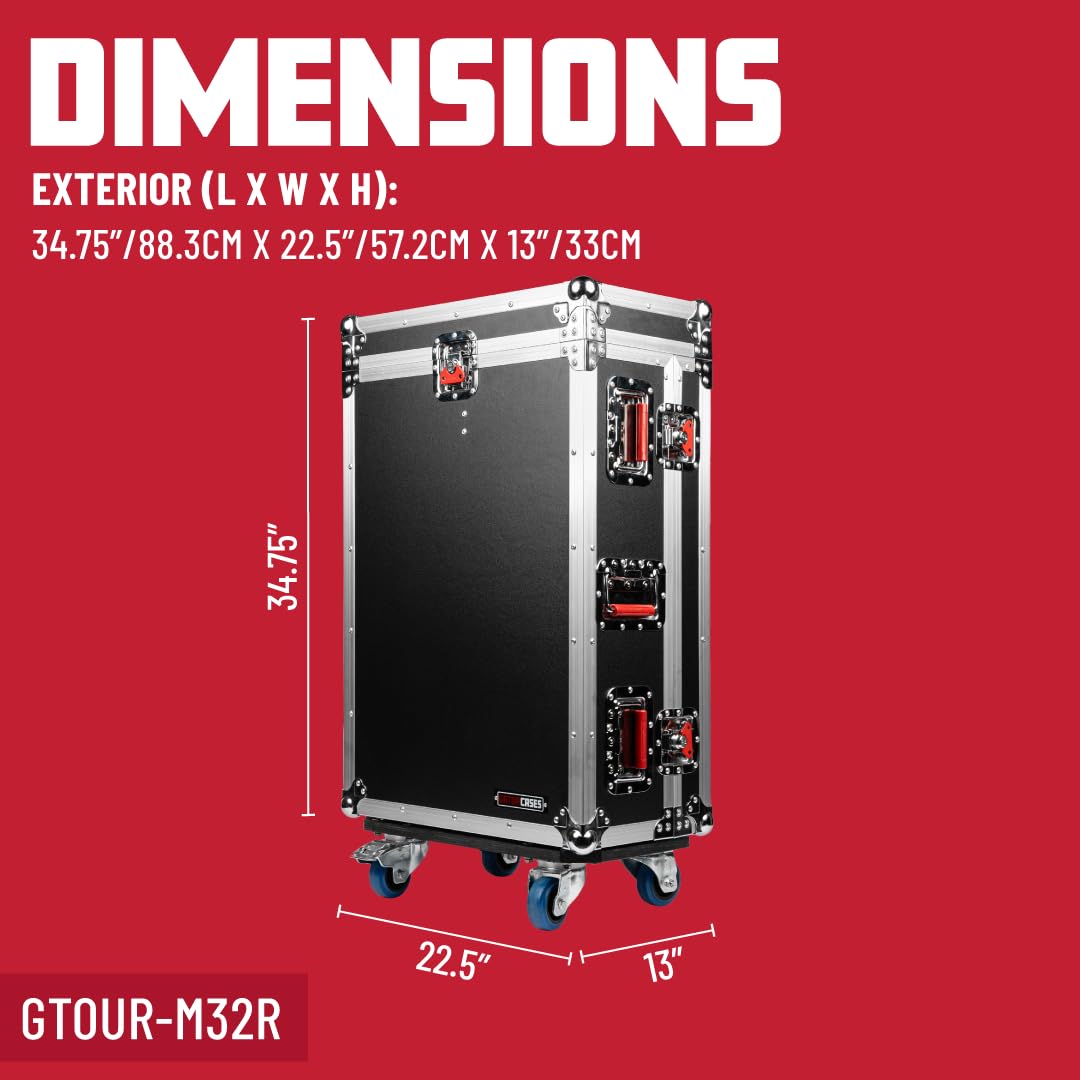 Gator GTOUR-M32R Flightcase Midas M32R Mixer mit Hundehütte