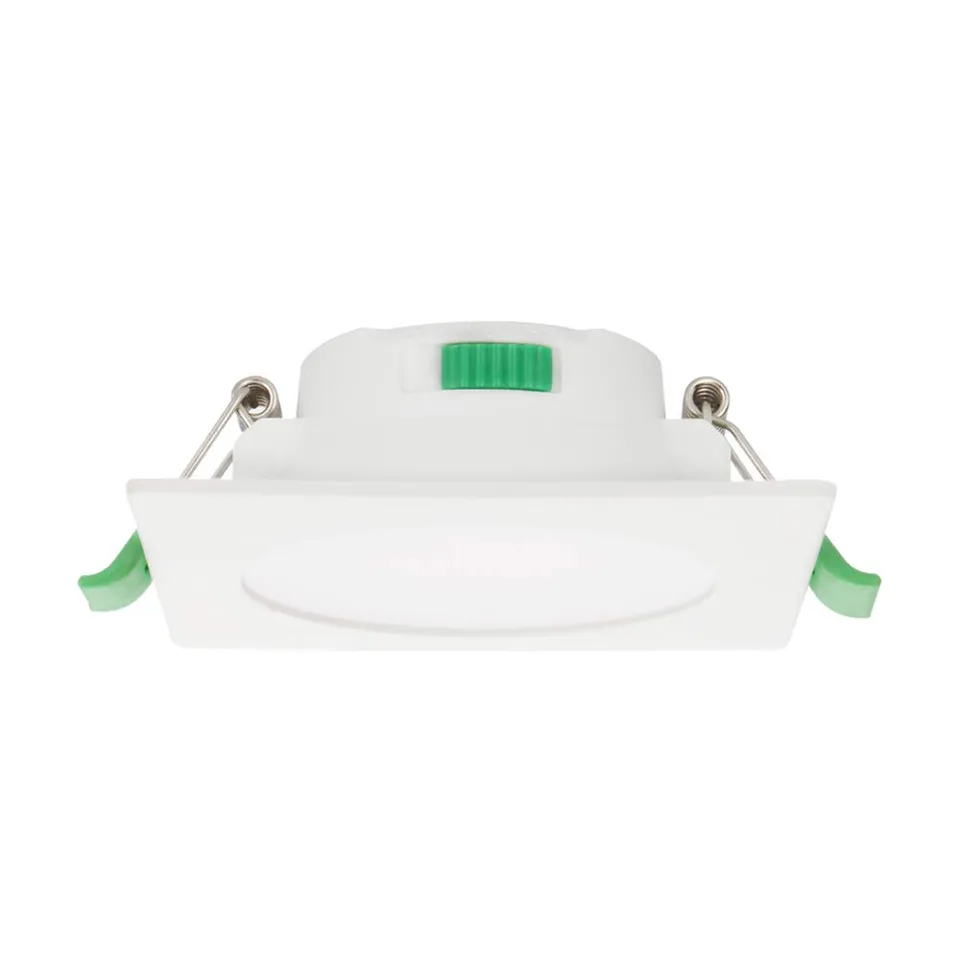 Alusso Recessed Ceiling Light 7W Einbaustrahler eckig dimmbar