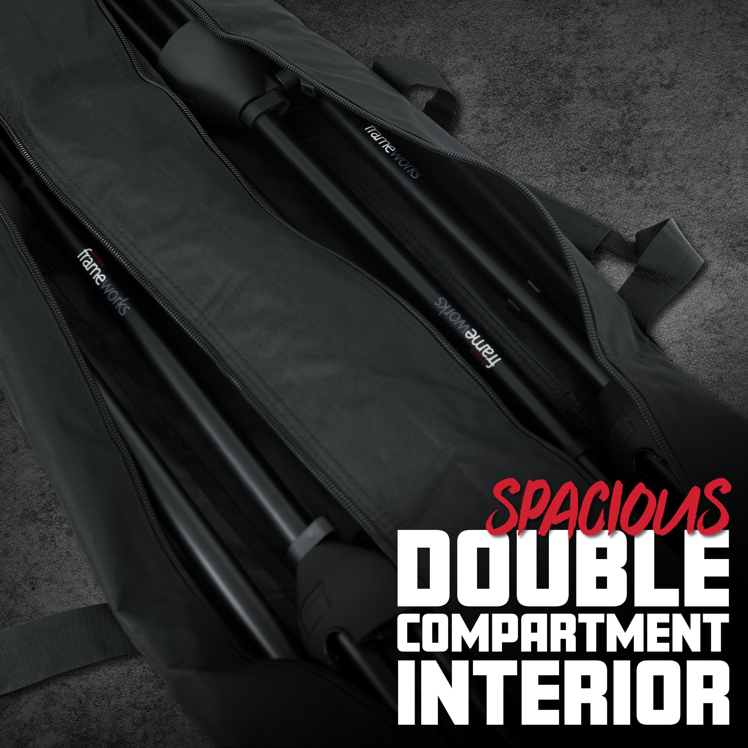 Gator GPA-SPKSTDBG-50DLX Stativtasche Doppel 127 cm Nylon