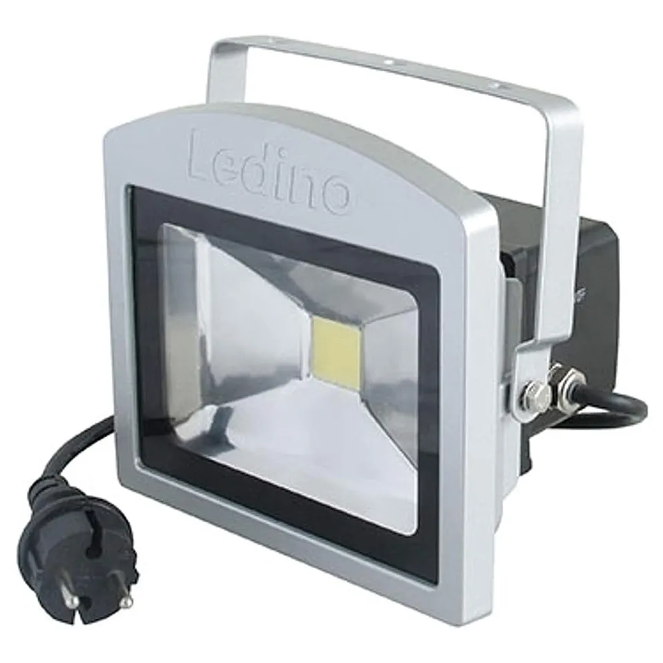 Ledino Benrath LED-Notlichtstrahler 10W 6500K silber