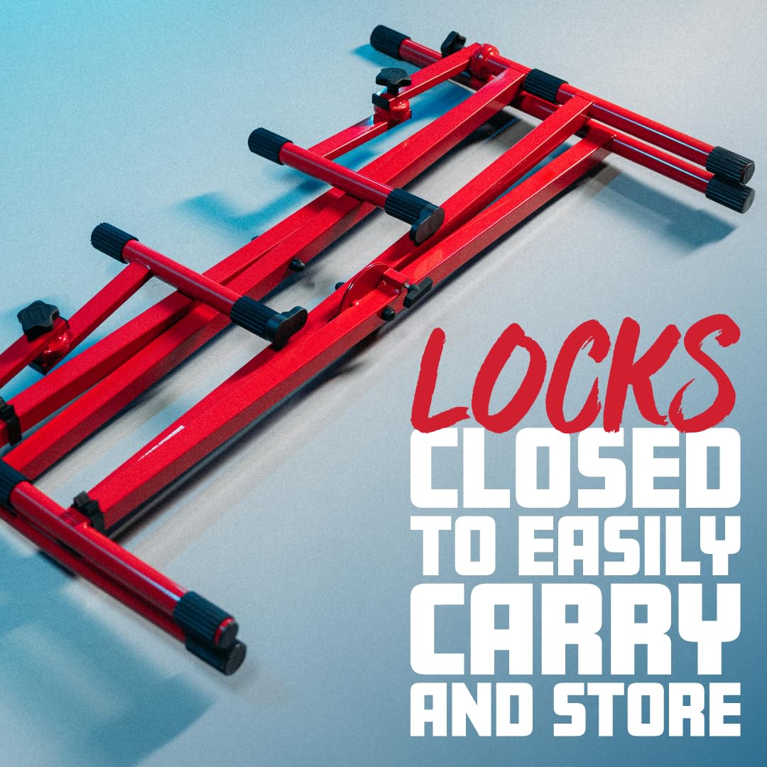 Gator Frameworks GFW-KEY-5100XRED Keyboard Ständer X rot 2-eb.