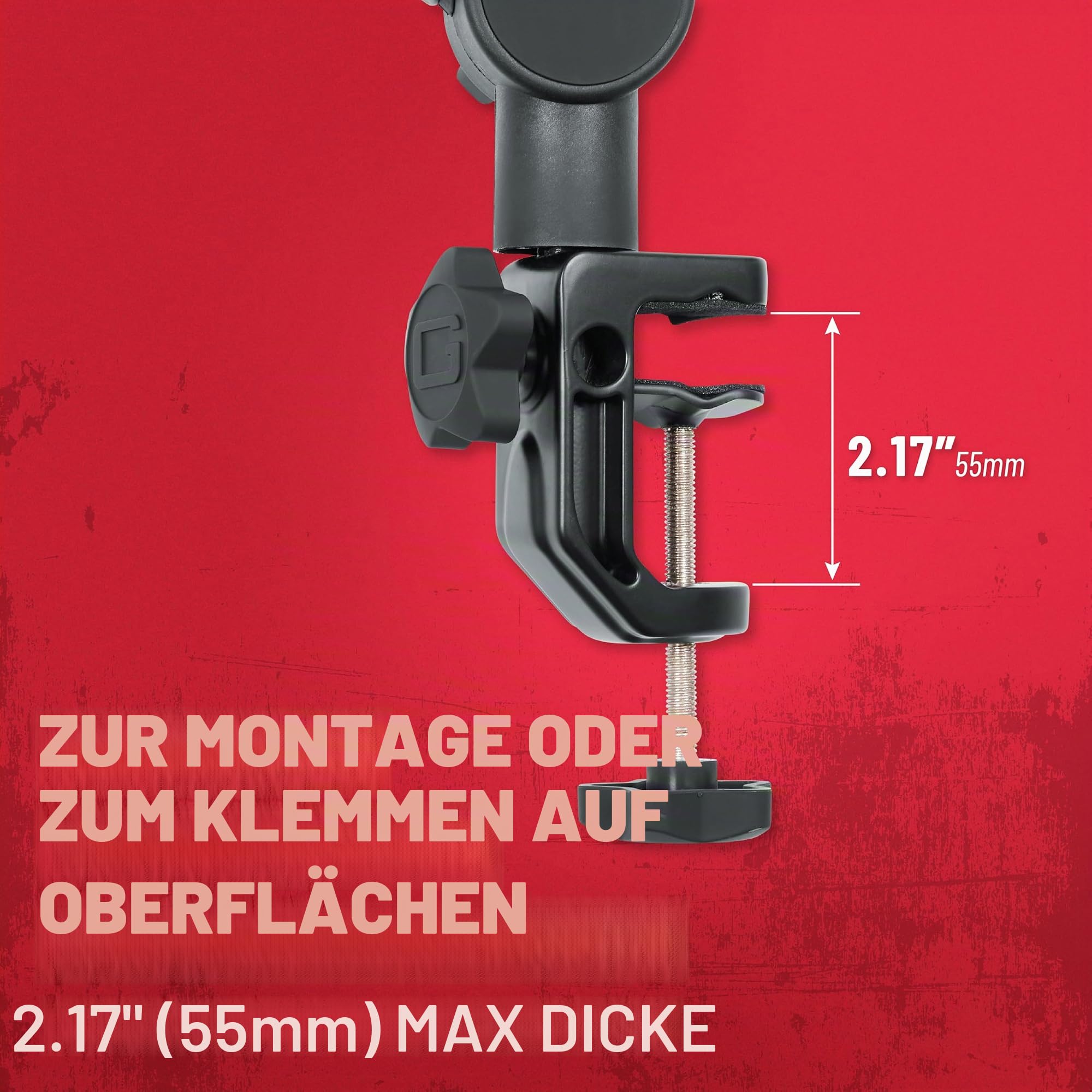 Gator Frameworks GFWMICBCBM4000 Mikrofonarm mit LED