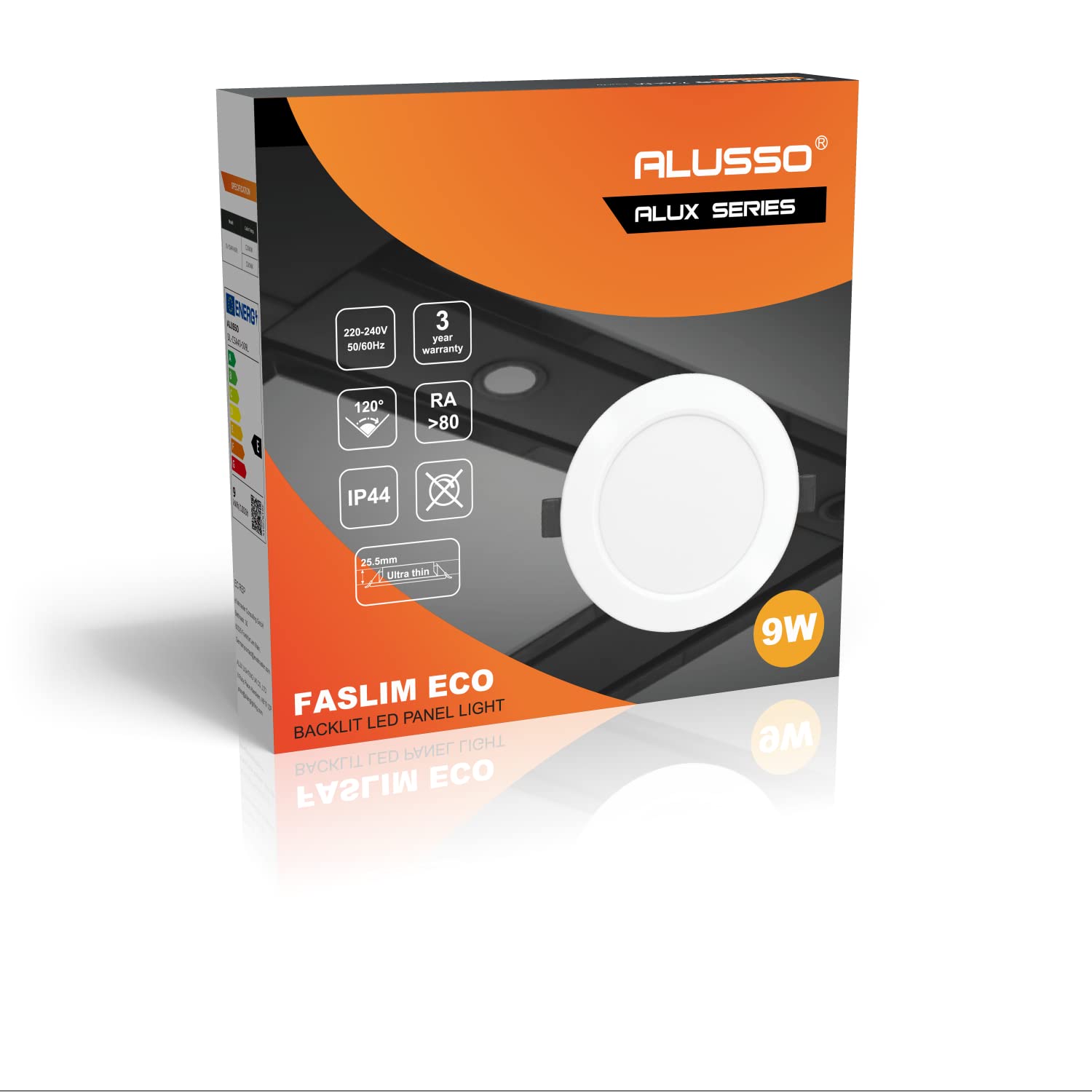 Alusso Recessed Ceiling Light 9W Einbaustrahler warmweiß IP44