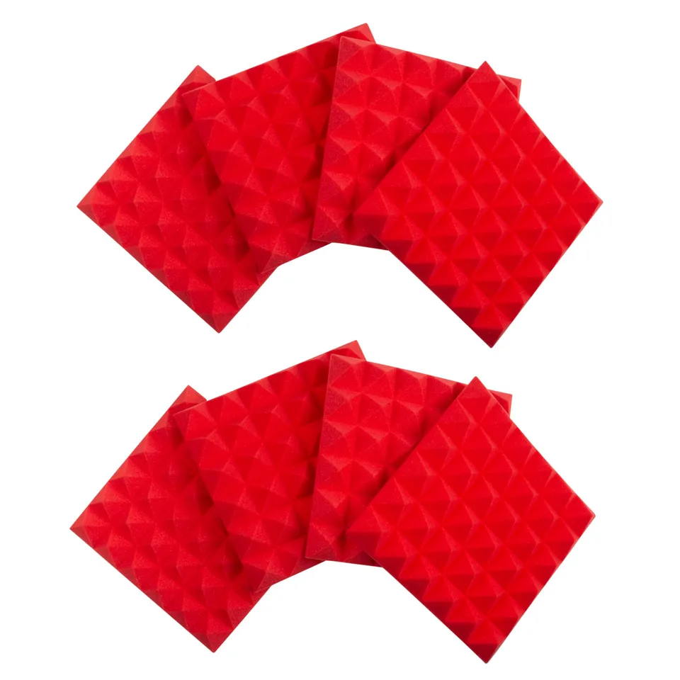 Gator Frameworks Akustikpanel 12x12 Rot 8er Set Pyramide