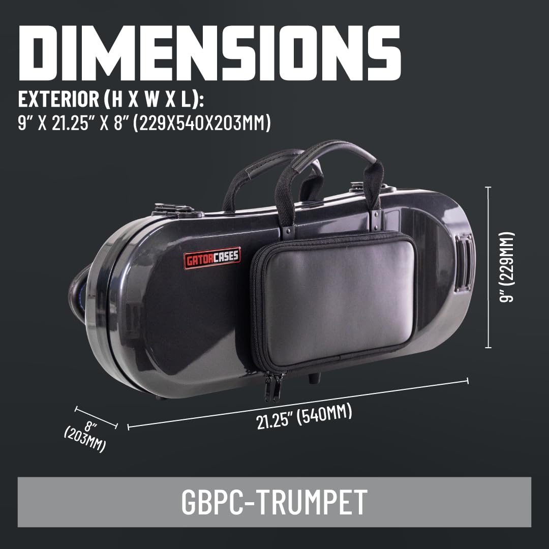 Gator Presto GBPC-Trumpet Trompetenkoffer Anthrazit ABS