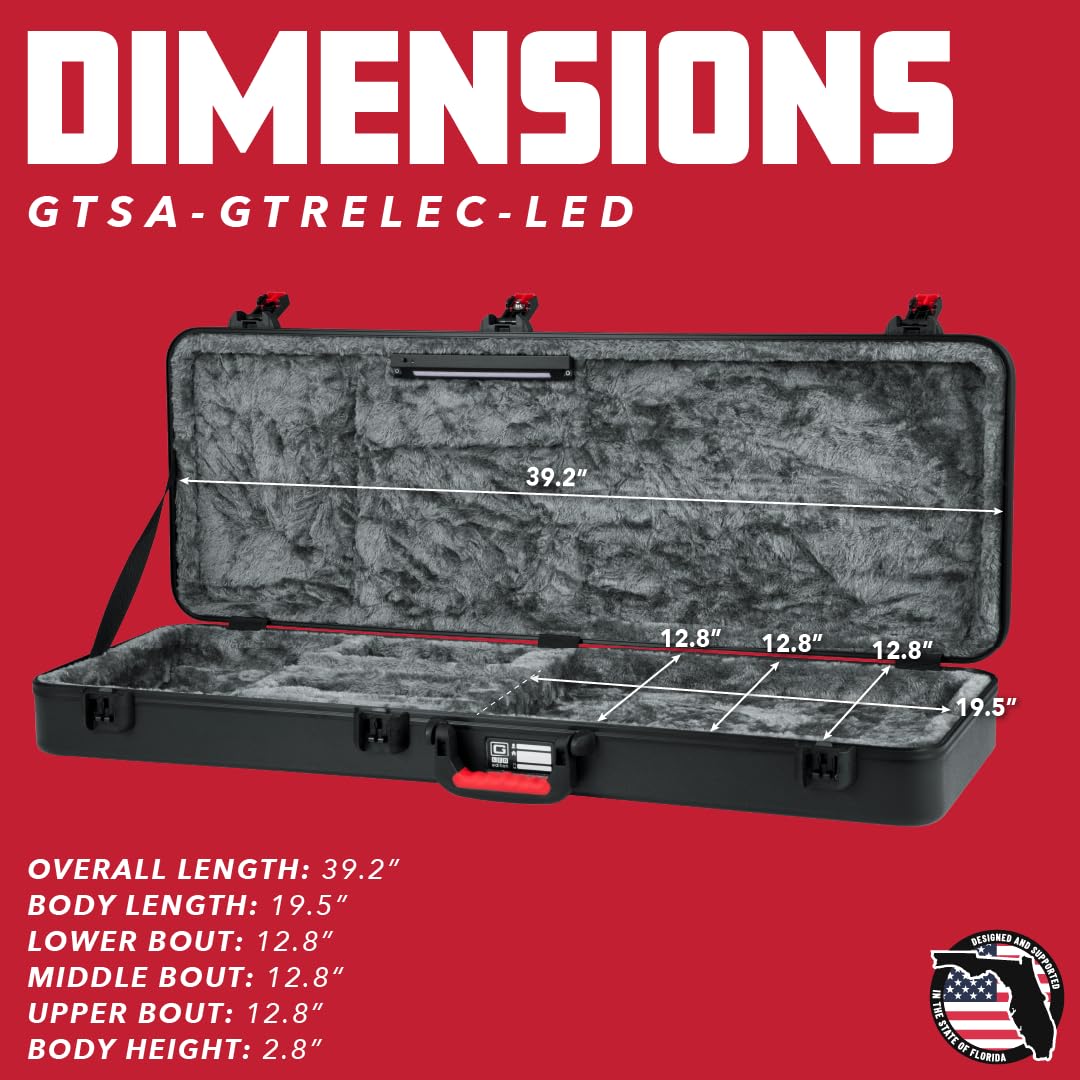 Gator GTSA-GTRELEC-LED E-Gitarrenkoffer Hartschale mit LED