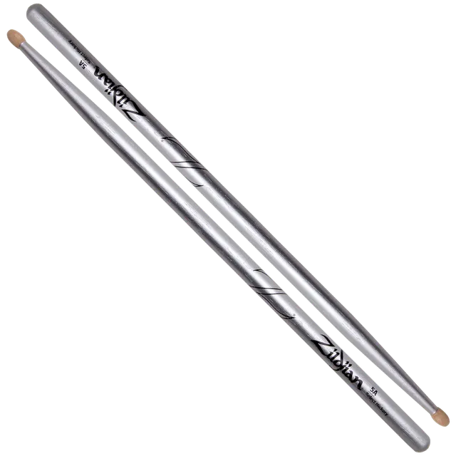 Zildjian 5A Chroma Silver Drumsticks Hickory