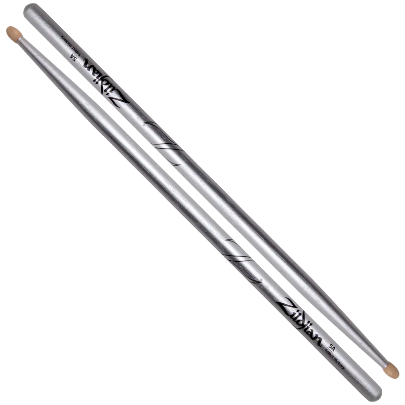 Zildjian 5A Chroma Silver Drumsticks Hickory
