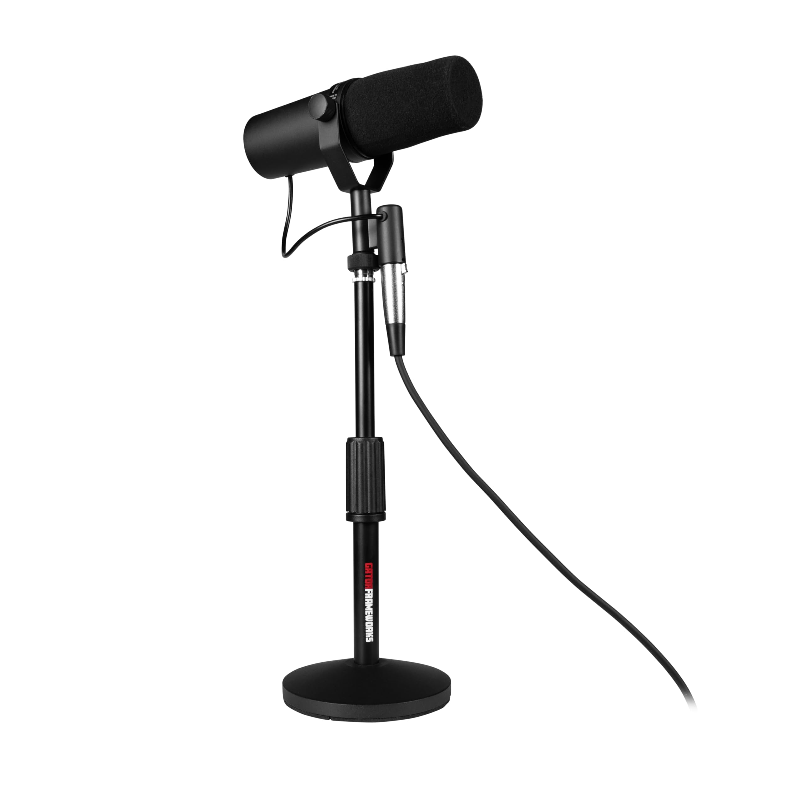 Gator Microphones Desktop-Ständer 2er-Pack mit XLR-Kabel