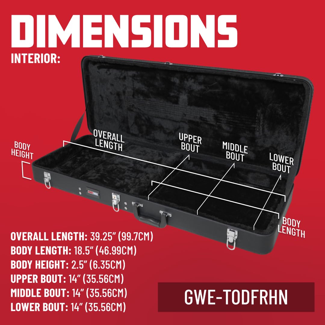 Gator GWE-TODFRHN Gitarrenkoffer Ibanez TOD FRH Tolex