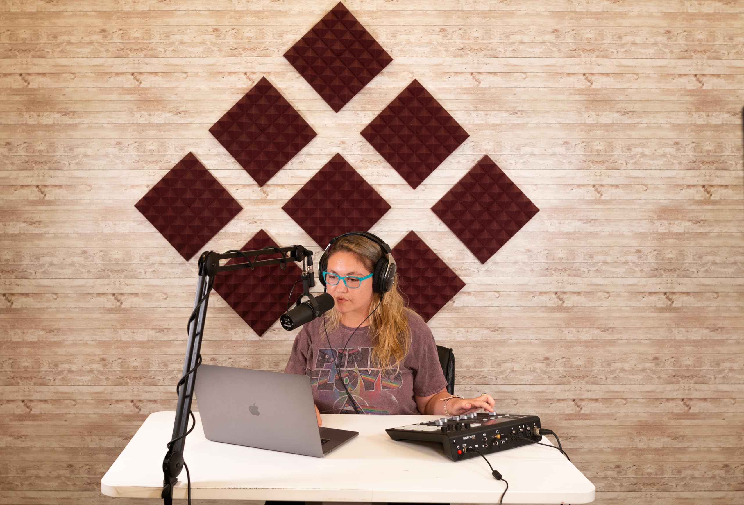 Gator Frameworks Akustikpanel 12x12 Burgundy 8er Set