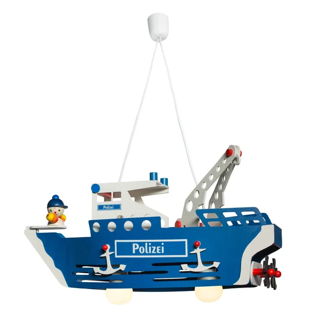Elobra Polizeischiff Joe Pendelleuchte Kinder Polizei