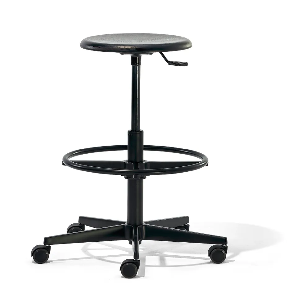 Richard Lampert Mr. Round Drehhocker Eiche höhenverstellbar