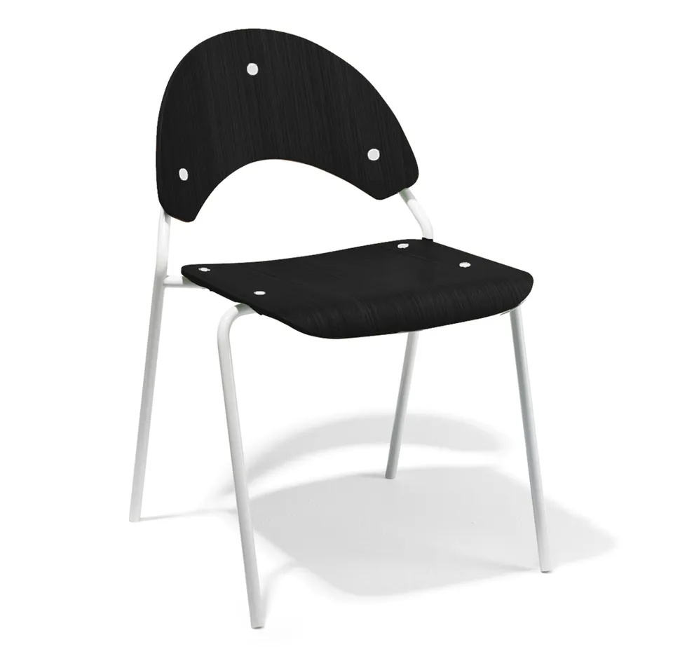 Richard Lampert Frog Stuhl Weiß Schwarz Muster