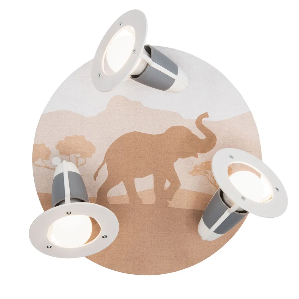 Elobra Kids 3er Spot Rondell Scandi Savanne orange