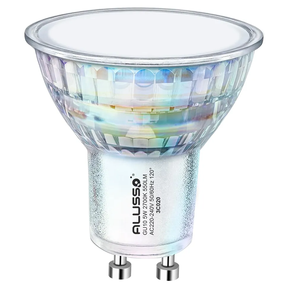 Alusso Bulb GU10 LED Birne 3W Glas nicht dimmbar