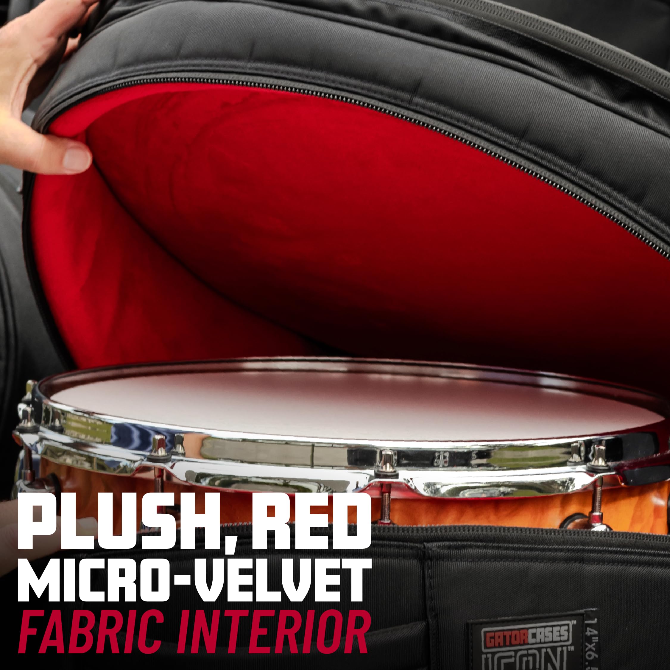 Gator ICON Snare Gigbag 14x6,5 Zoll Tasche wetterfest