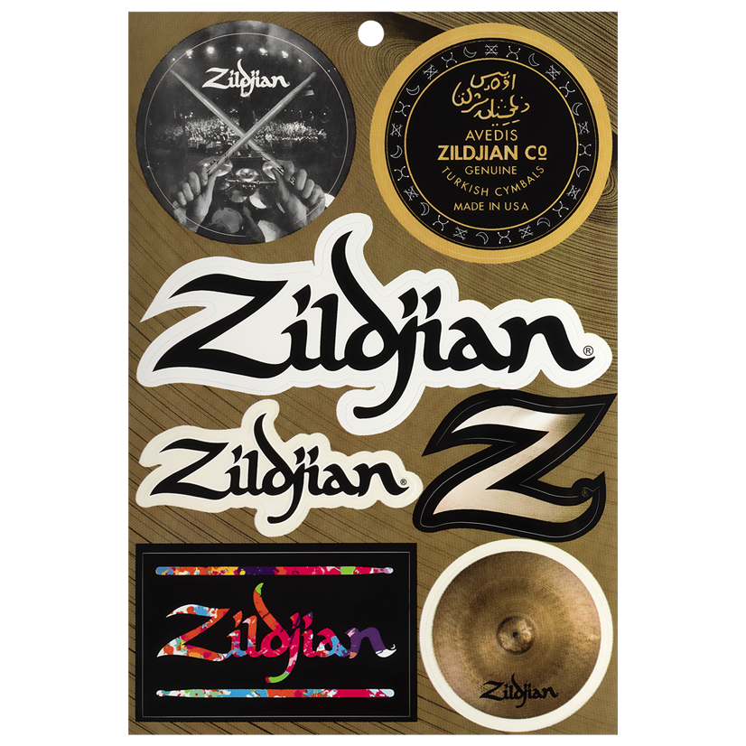 Zildjian Apparel & Gifts Vinyl Sticker Sheet 7 Aufkleber wetterfest