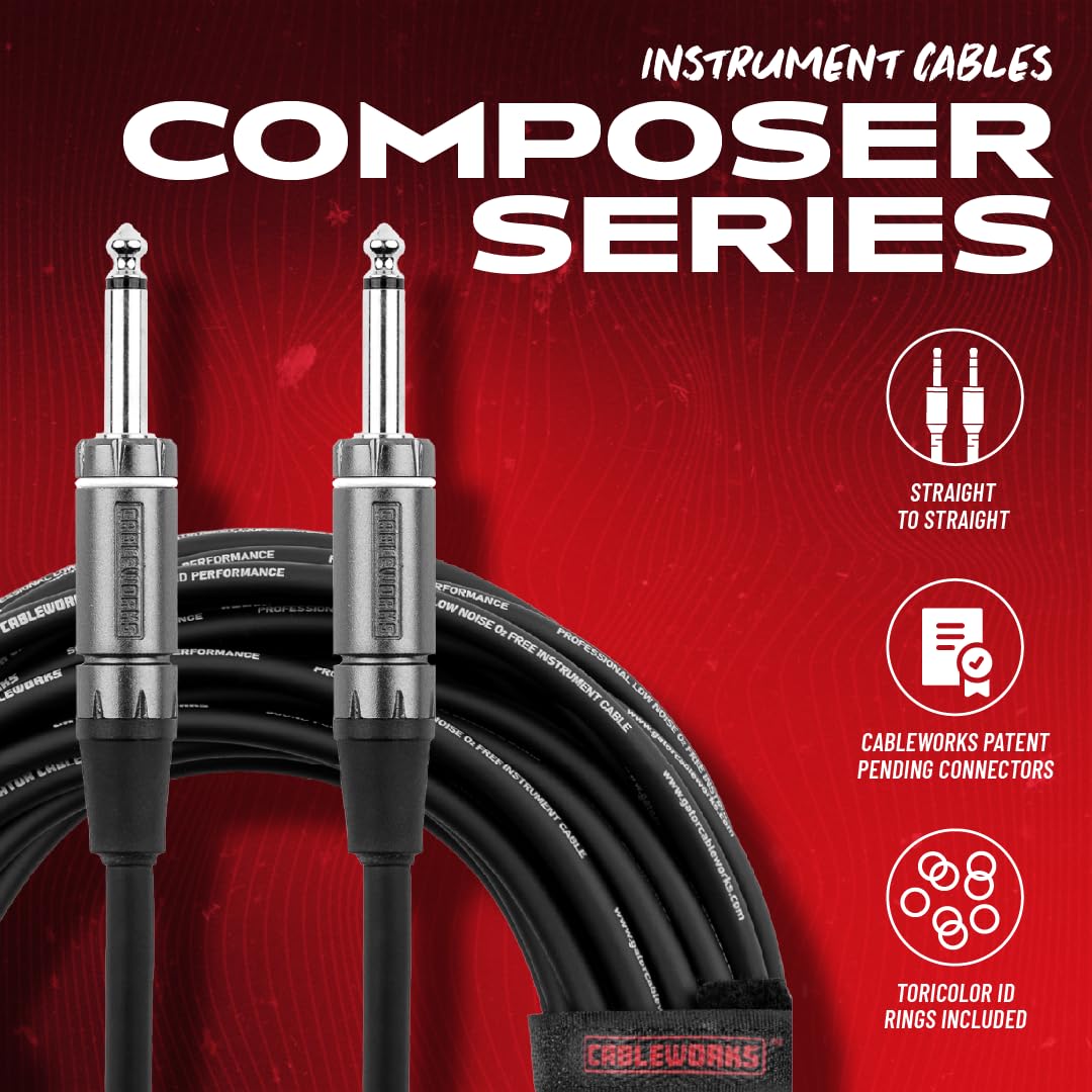 Gator Cableworks GCWC-INS-20 Instrumentenkabel 6 m gerade Studio