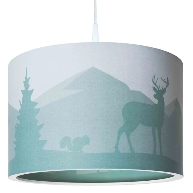 Elobra Scandi Wald Hängeleuchte mintgrün 40cm E27