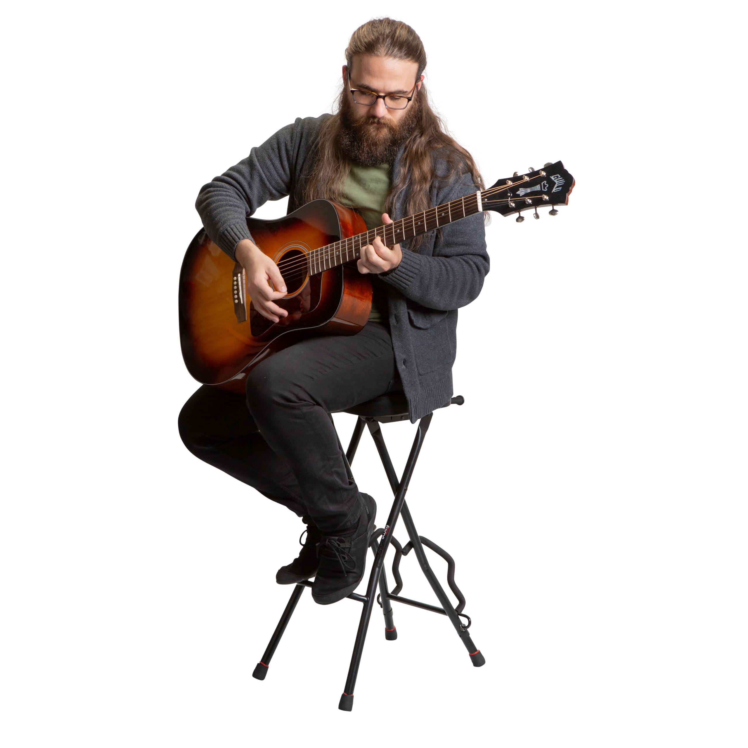 Gator Guitar GFW-GTRSTOOL Gitarrenhocker mit Ständer