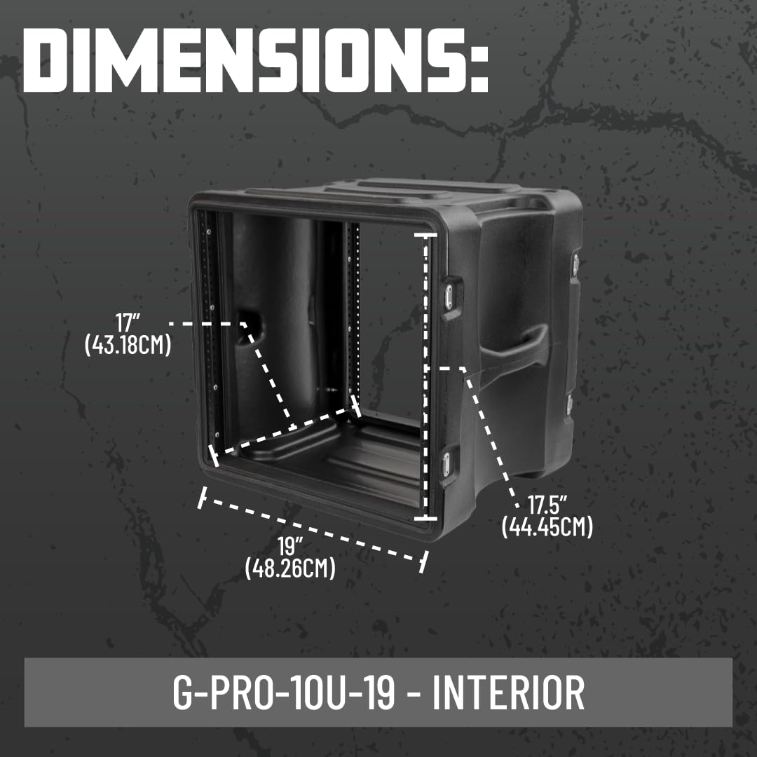 Gator Racks G-PRO-10U-19 10U Rackgehäuse 19 Zoll