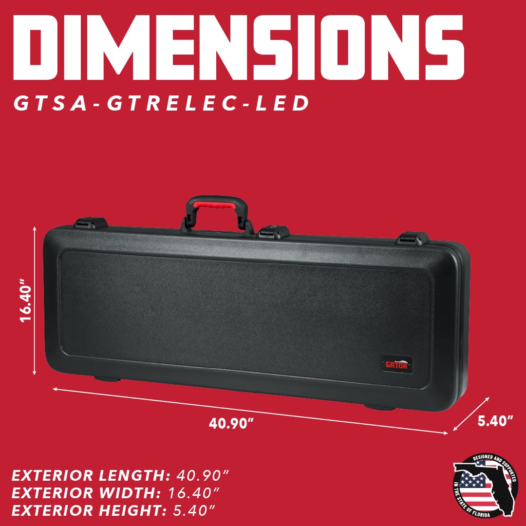 Gator GTSA-GTRELEC-LED E-Gitarrenkoffer Hartschale mit LED