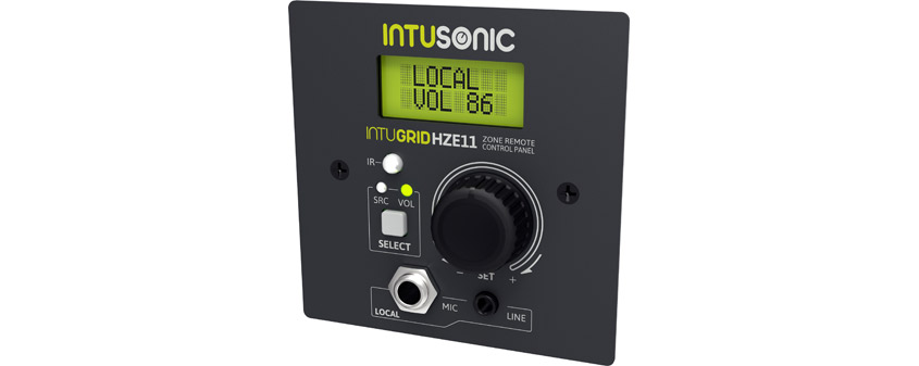 INTUSONIC INTUGRID HZE11 Wandpanel Zonensteuerung +IR
