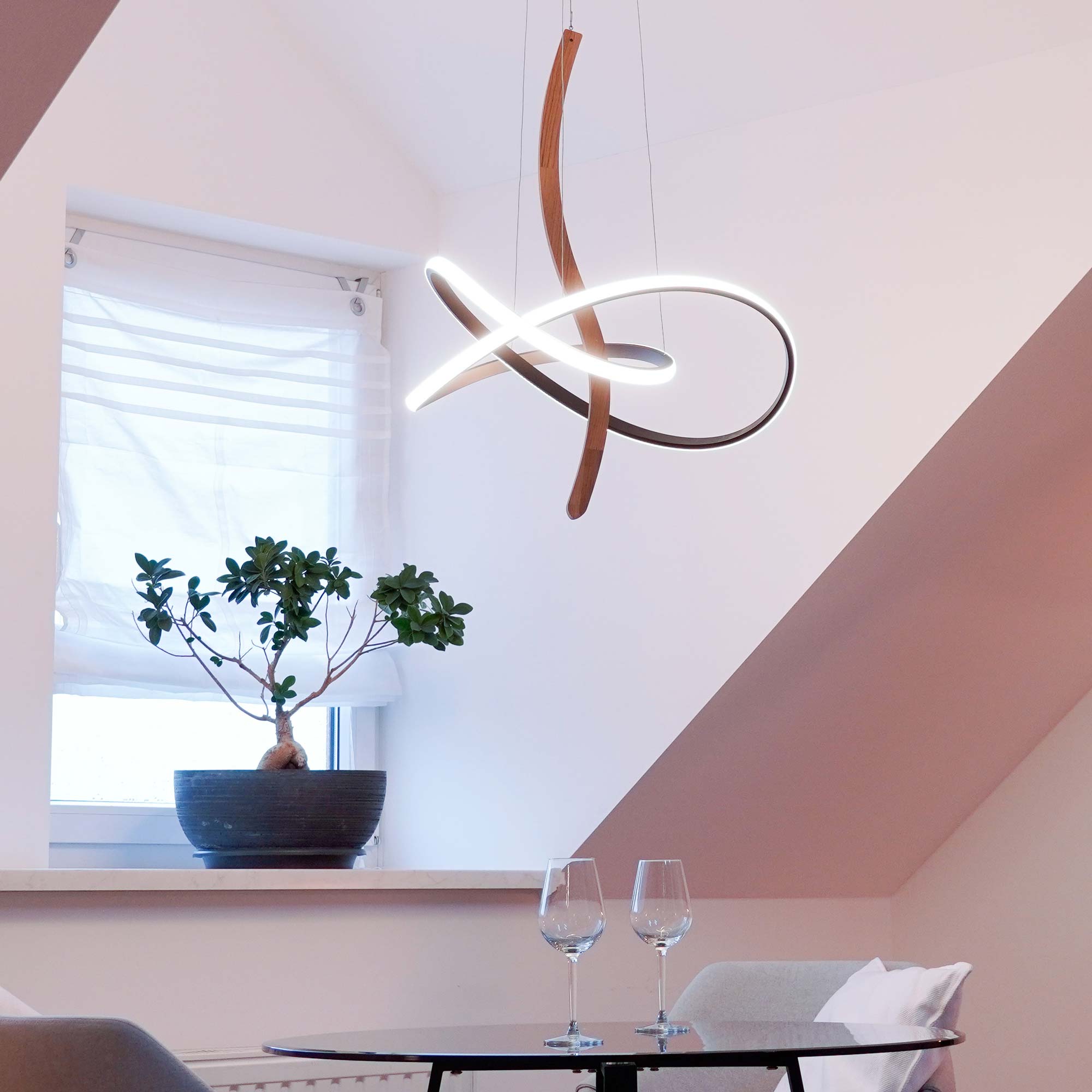 Elobra Living Argentina Swirl Pendelleuchte Wohnzimmer