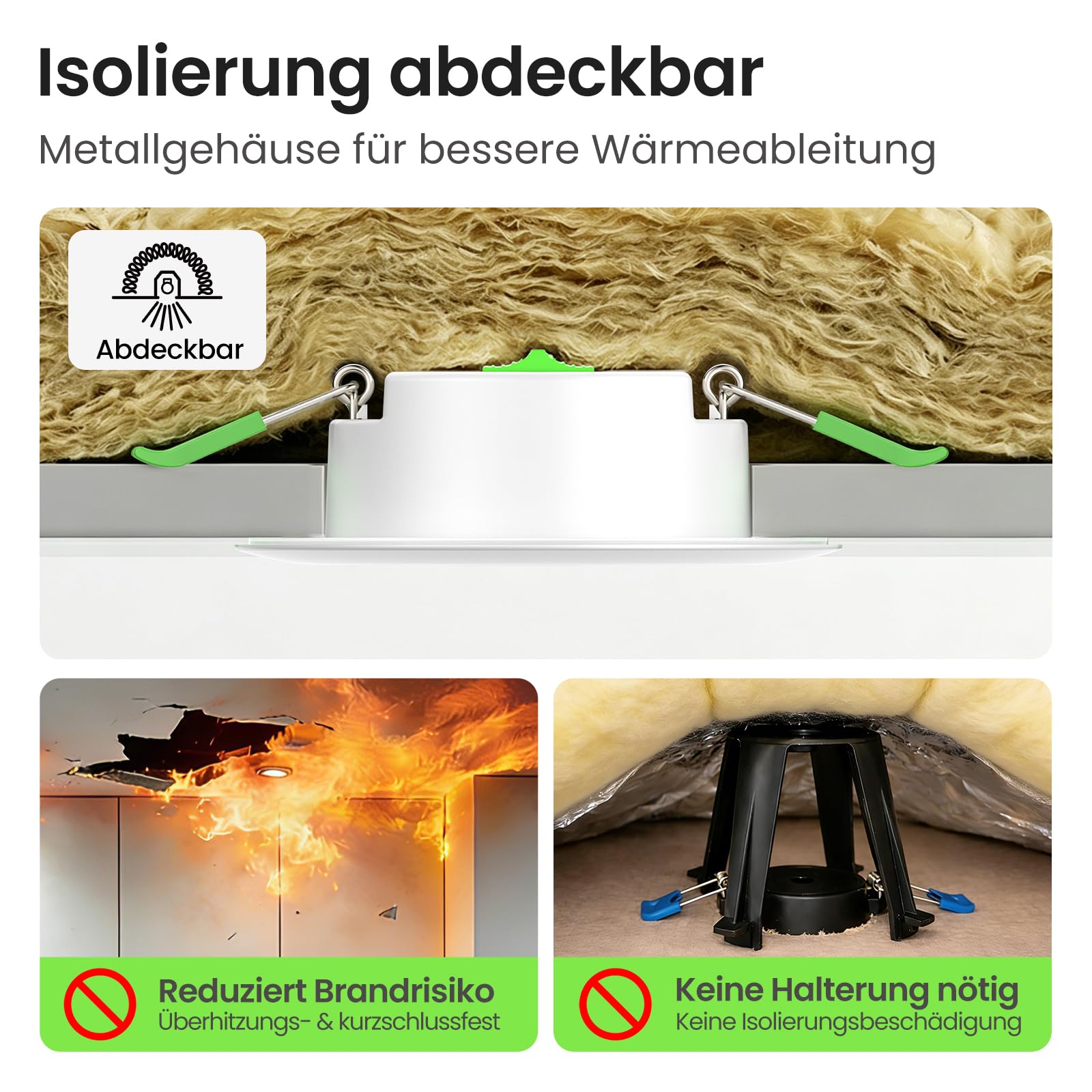 Alusso Einbaustrahler Rund Weiß 5W IP65 3CCT dimmbar