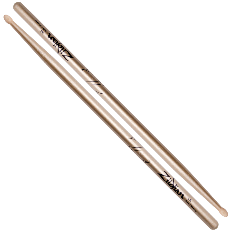 Zildjian 5A Chroma Gold Drumsticks Hickory Metallic