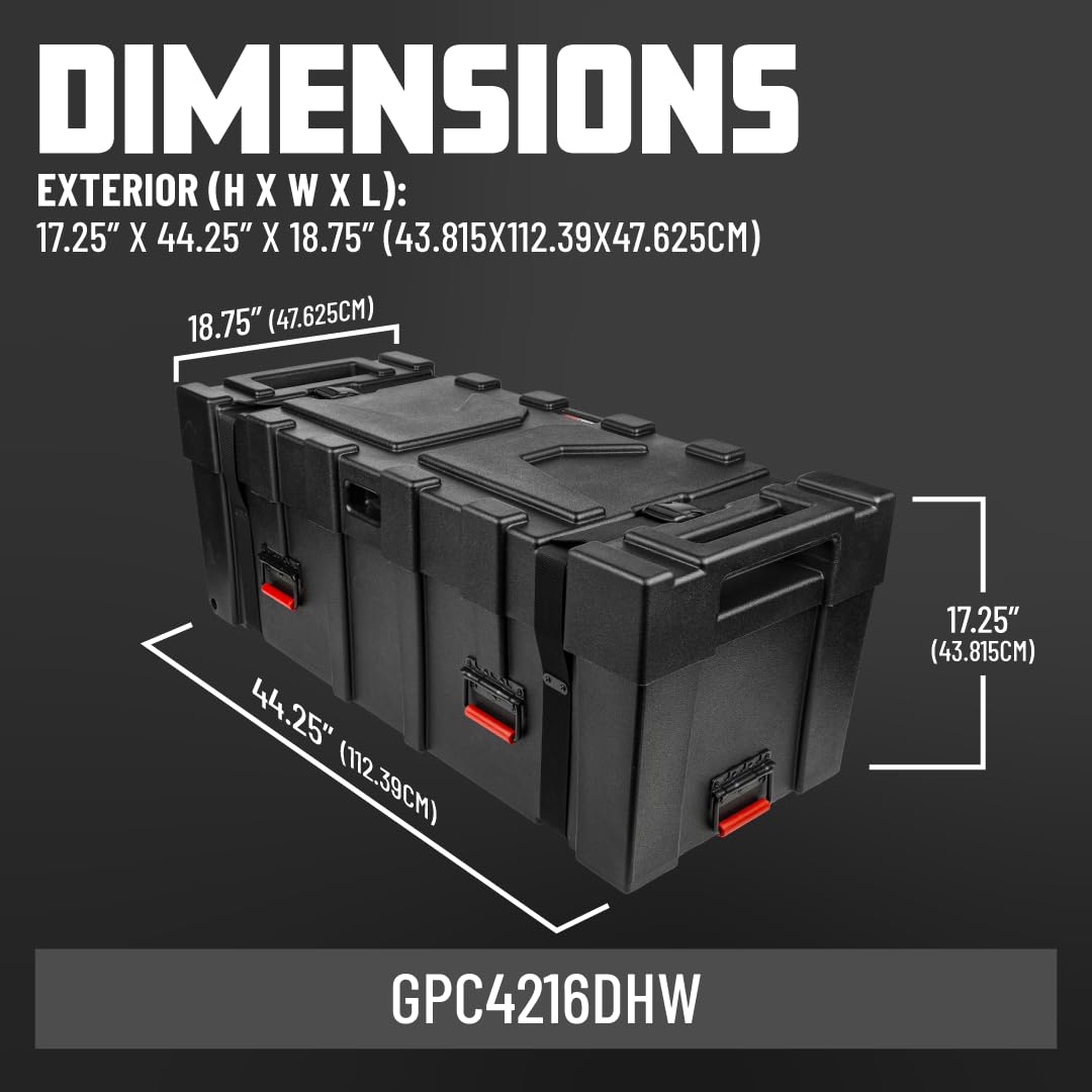 Gator Percussion GPC4216DHW Hardwarekoffer 42x16 mit Rollen