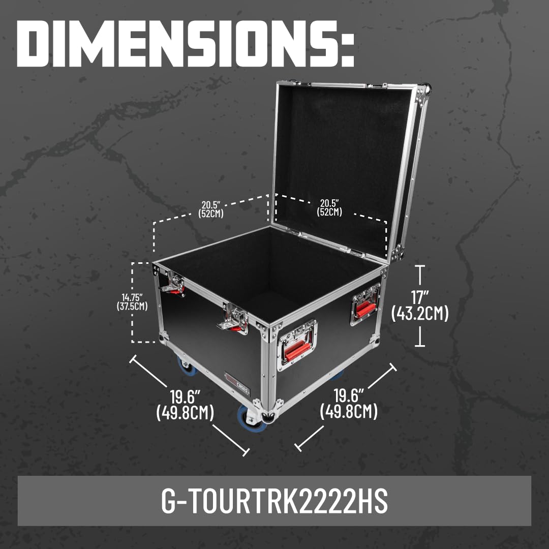 Gator G-TOURTRK2222HS Flightcase Truck-Pack stapelbar mit Rollen
