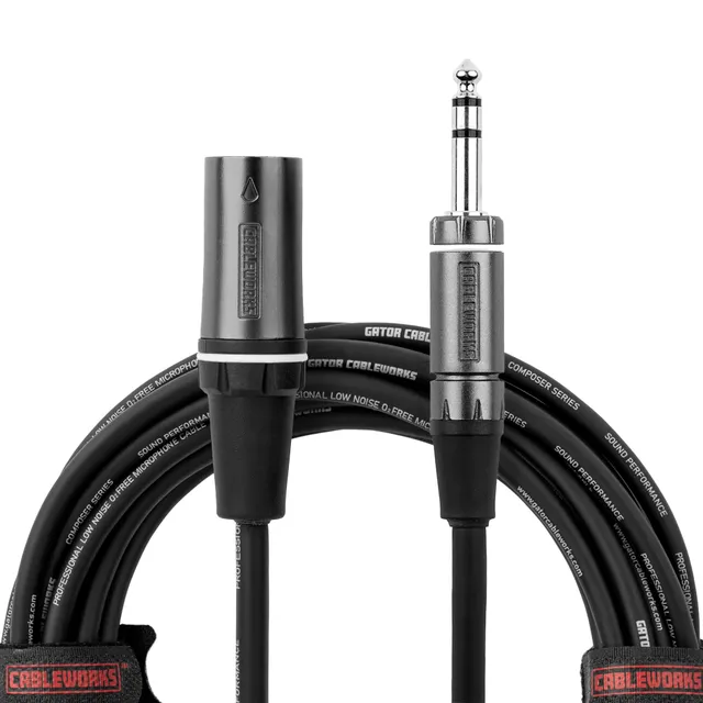 Gator Cableworks GCWC-XLR-10MTRS Mikrofonkabel 3 m XLR-TRS symmetrisch