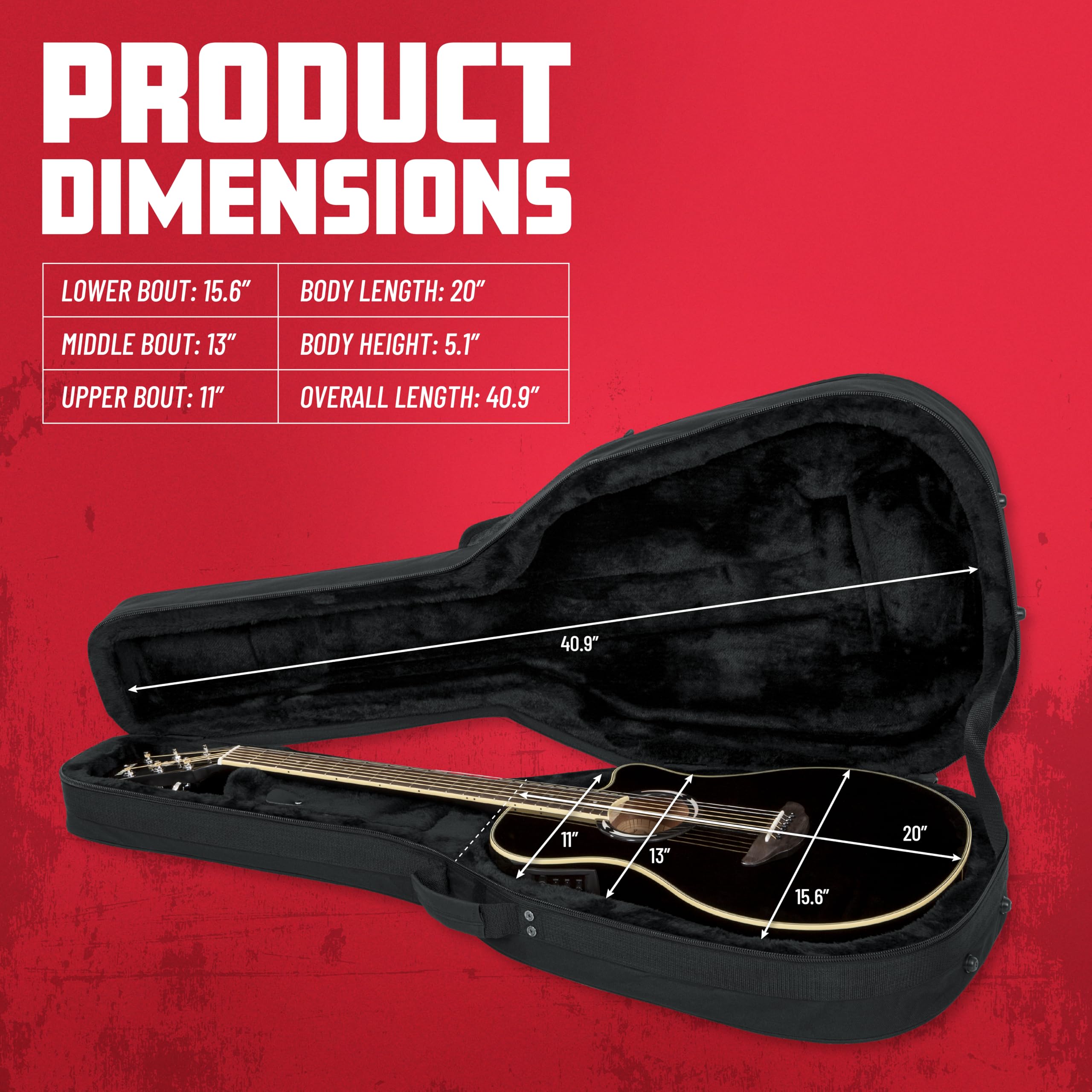 Gator Guitar GL-APX Gitarrenkoffer APX Leicht Polyfoam