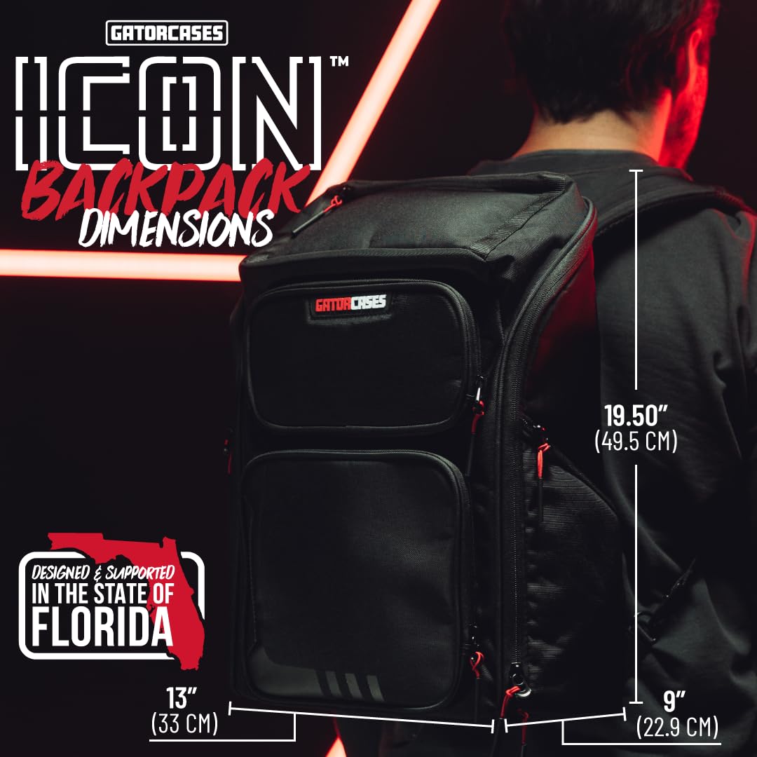Gator ICON Rucksack Laptop Nylon schwarz wetterbeständig