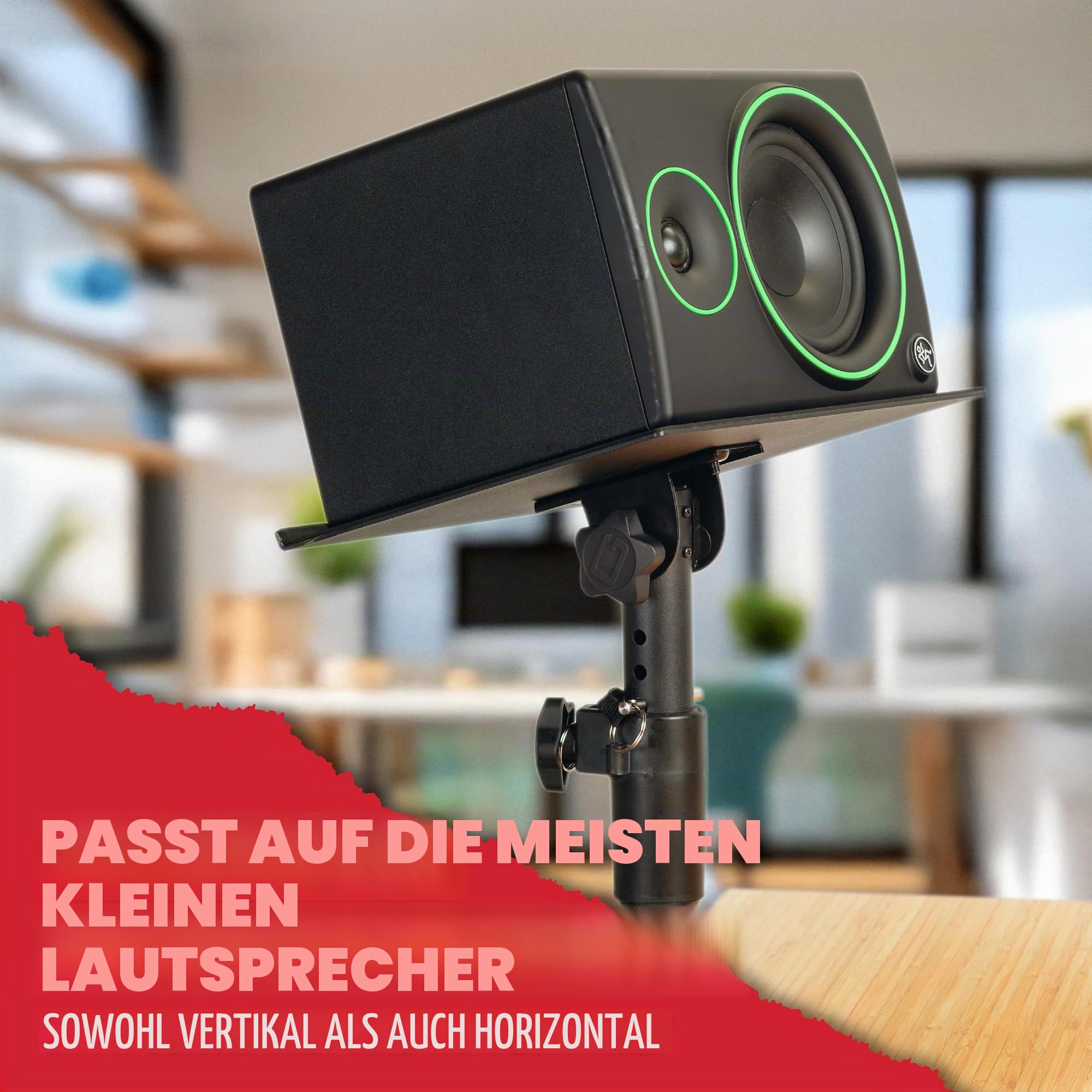 Gator Frameworks Desktop-Klemmständer Monitor 2er-Set
