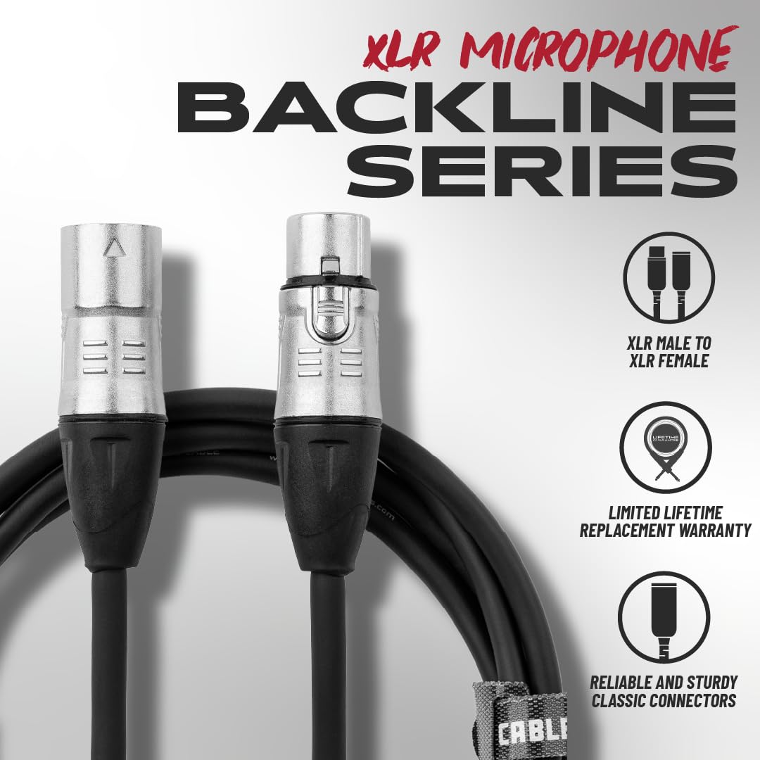 Gator Cables GCWB-XLR-20 XLR-Kabel 6 m Bühnensignal