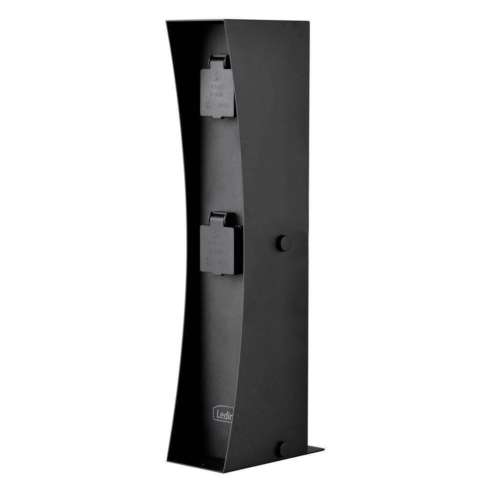 Ledino Ledar Connect D2A Steckdosensäule anthrazit 2-fach IP44